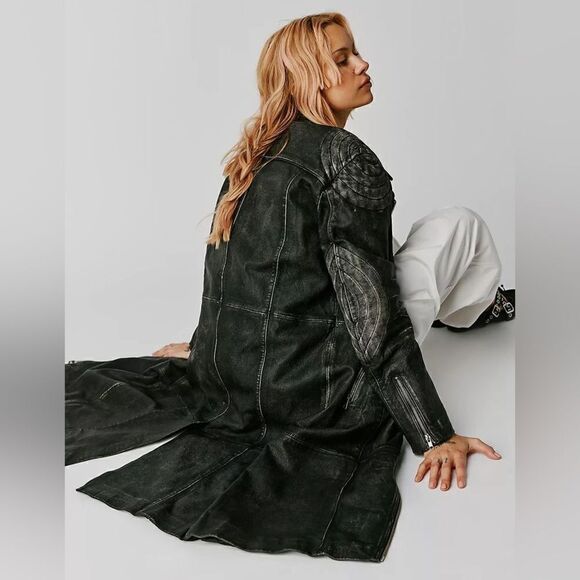 UNDERSTATED Jackets & Blazers - Free People UNDERSTATED LEATHER 212 Moto Jacket - Black/ XS